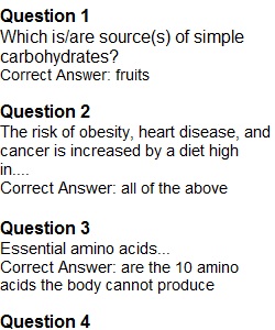 HW 8 - Nutrition